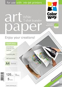 ColorWay Nažehľovací papier na svetlý textil 120g/m