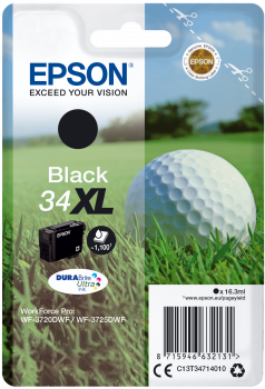 Epson atrament WF-3720 black XL 16.3ml - 1100str.