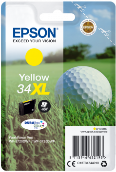 Epson atrament WF-3720 yellow XL 10.8ml - 950str.
