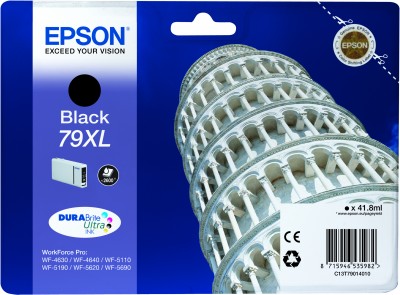Epson atrament WF5000 series black XL - 41.8ml