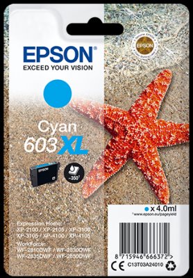 Epson atrament XP-2100/3100 cyan XL 4ml - 350 str.