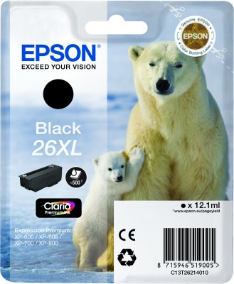 Epson atrament XP-600/XP-700 black XL